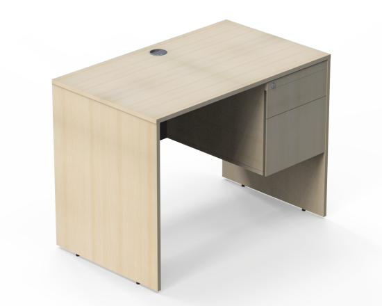 Bàn làm việc đơn Woodi có hộc BDWH-1407