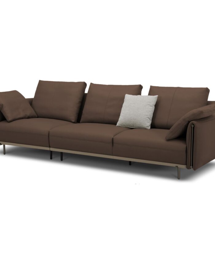 Bộ ghế sofa bọc da bò Mavidone 9636