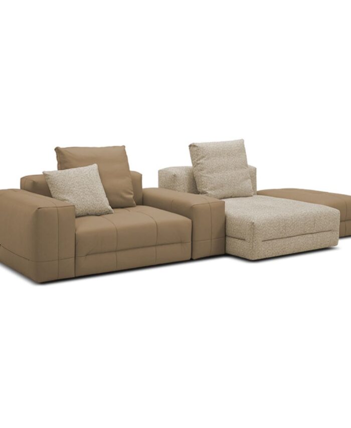 Bộ ghế sofa bọc da bò Mavidone 9658