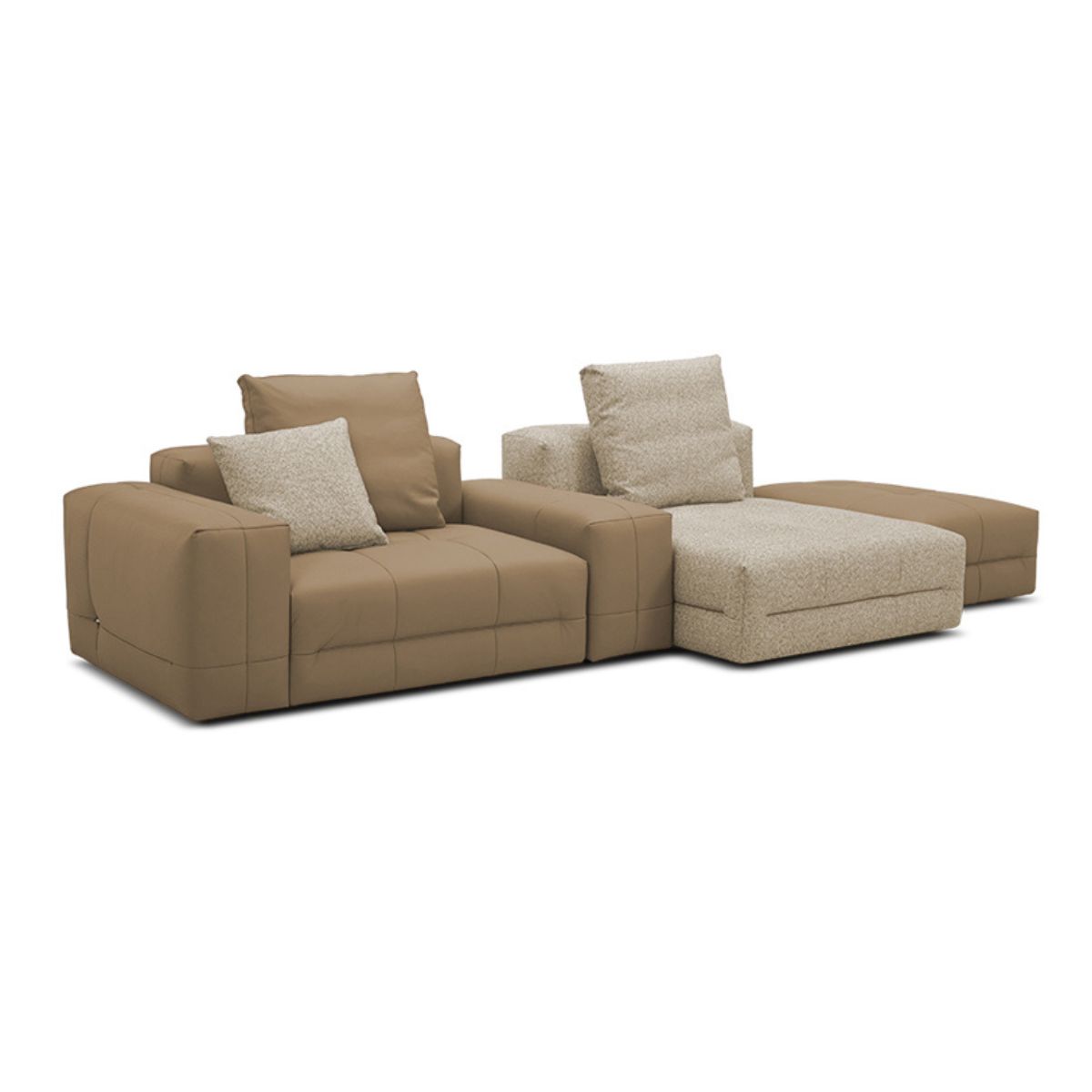 Bộ ghế sofa bọc da bò Mavidone 9658