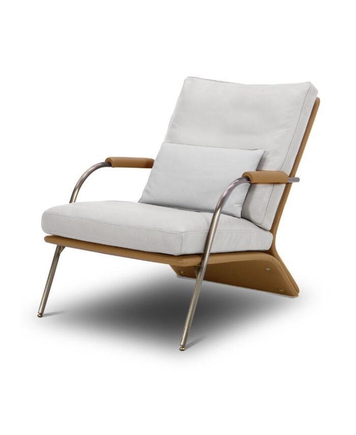 Ghế sofa thư giãn bọc da bò Mavidone A9613