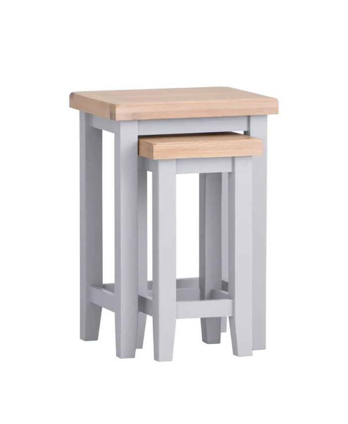 BỘ 2 BÀN SIDE TABLE EATON MÀU XÁM